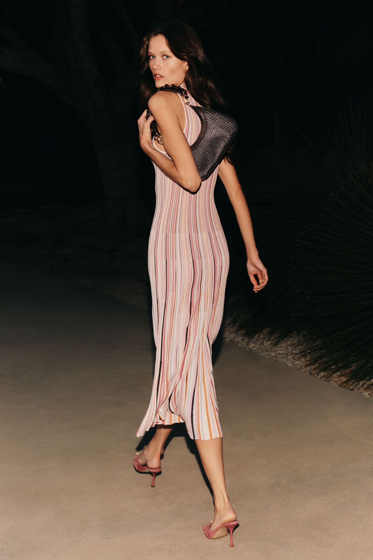 Siempre High-Neck Maxi Dress