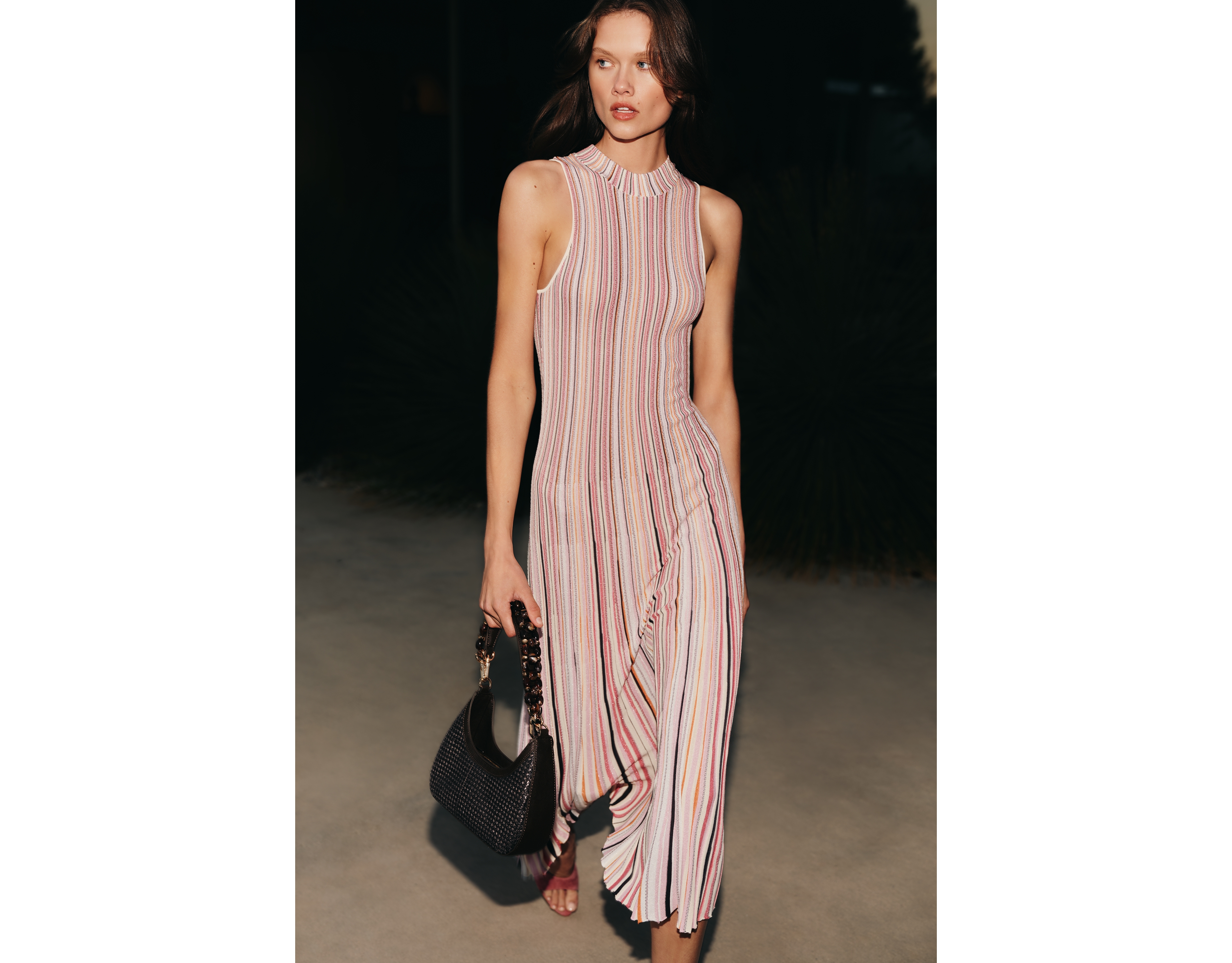 Siempre High-Neck Maxi Dress