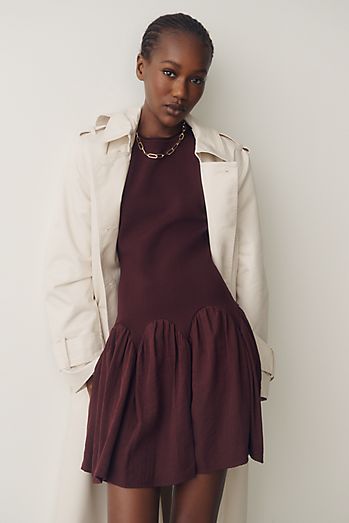 cinching waist dress Brownie Zipper Cinch L/S Blush safe comfort and versatility for fall layering or tropical travel Cinch Waist Dresses & More