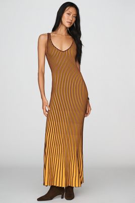 Siempre Ribbed Knit Midi Dress