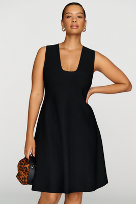 Siempre Sweater Mini Dress In Black