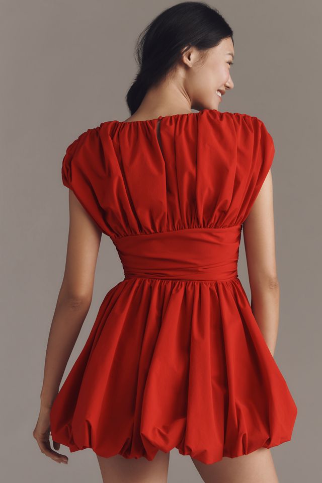 Extro&Vert Orla Sleeveless Pleated Bubble Mini Dress #1