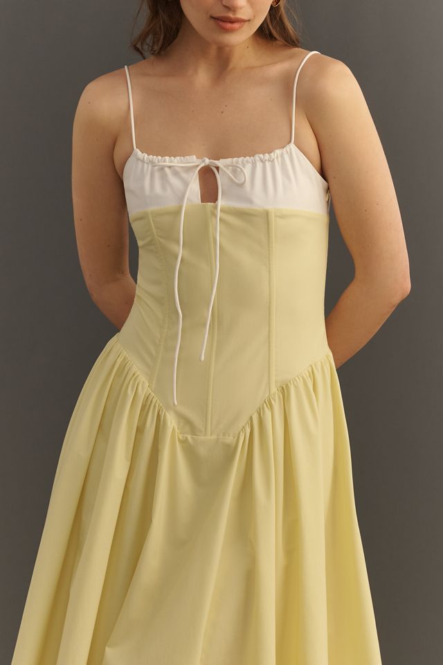 Extro&Vert Susana Sleeveless Corset Pleated Midi Dress #3