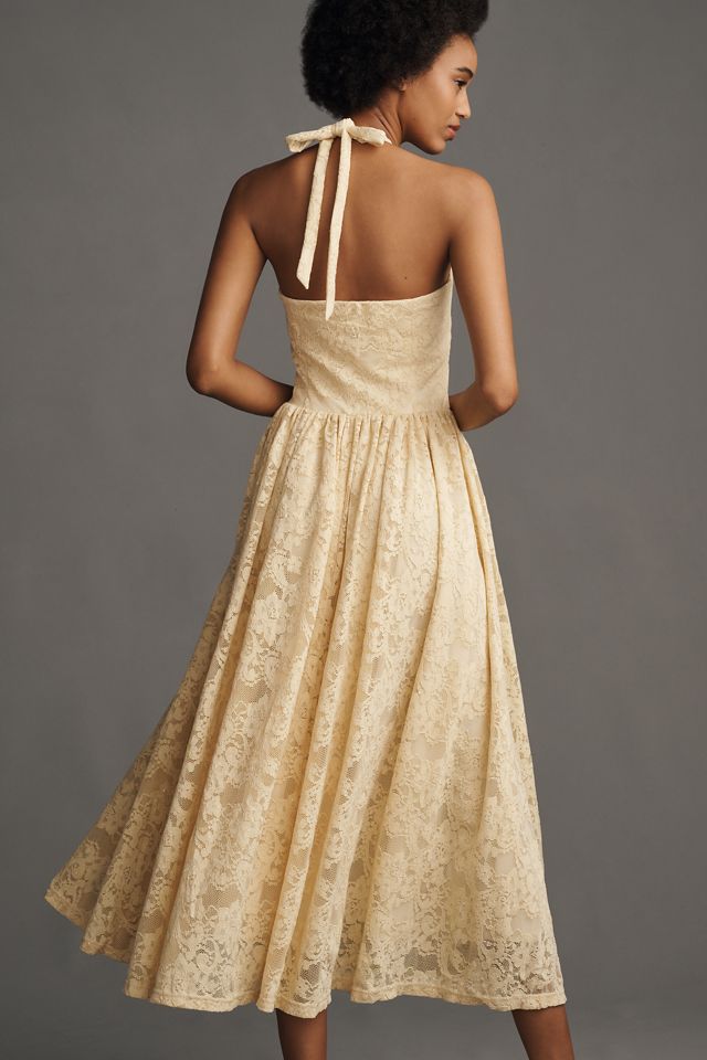 Extro&Vert Mila Halter Midi Dress #1