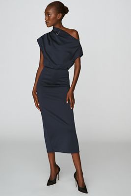 Extro&Vert Valentine Off-The-Shoulder Midi Dress