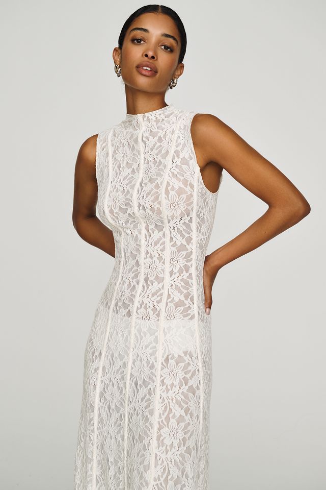 Extro&Vert Heidi Lace Maxi Dress | Anthropologie