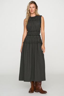 RAISONNEL Sleeveless Smocked Maxi Dress