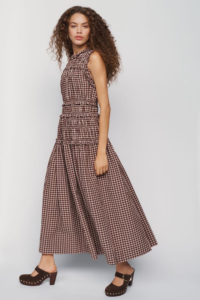 RAISONNEL Sleeveless Smocked Maxi Dress #1