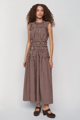 RAISONNEL Sleeveless Smocked Maxi Dress