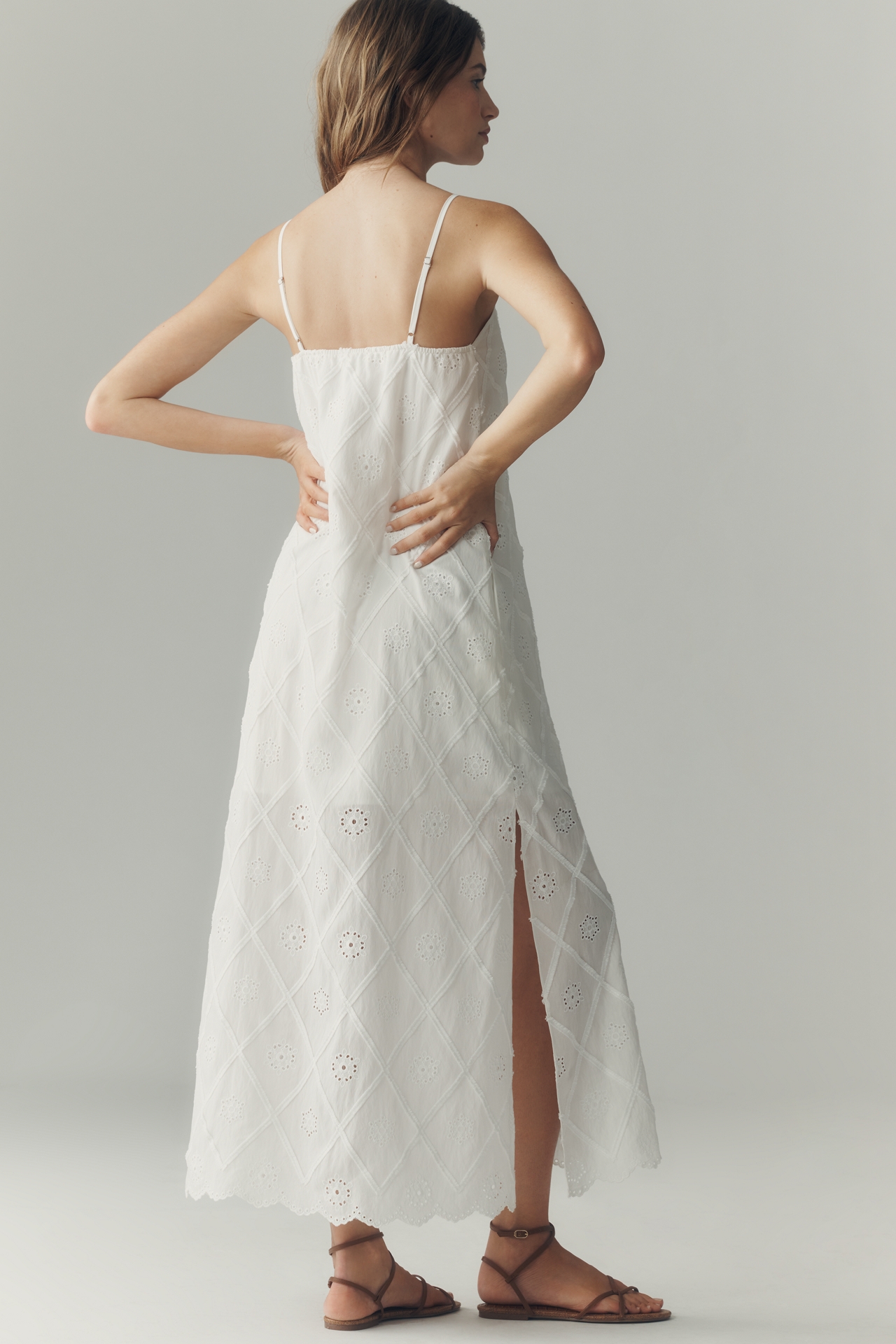RAISONNEL Scoop-Neck Midi Dress
