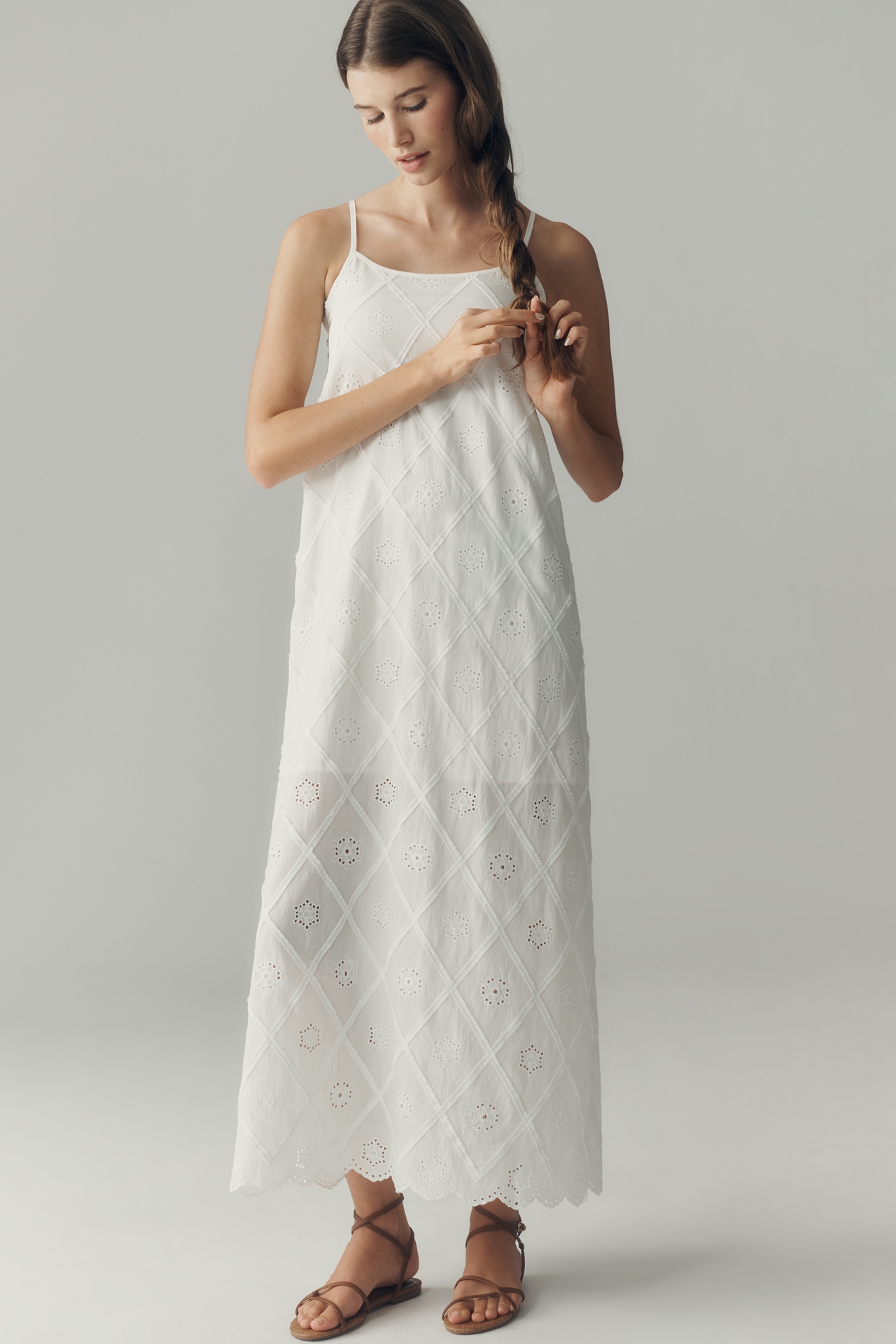 RAISONNEL Scoop-Neck Midi Dress