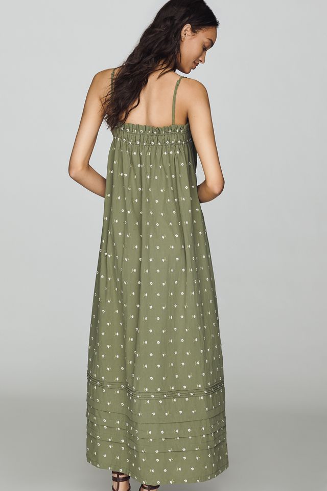 RAISONNEL 100% Cotton Smocked Midi Dress #2