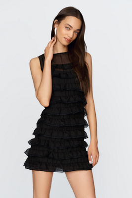 RAISONNEL Frill Mini Dress by Anthropologie