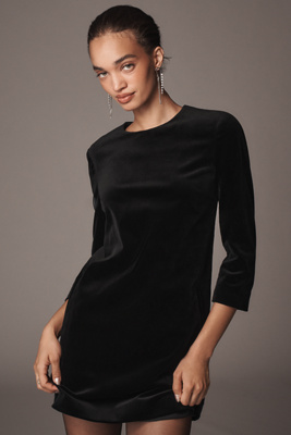theory luxe◆７分袖カットソー/38/--/NVY/03-5208245 Theory Velvet Mini Shift Dress | Anthropologie