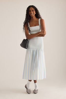 Never Fully Dressed Katie Heart Print Mesh Maxi Dress | Anthropologie UK