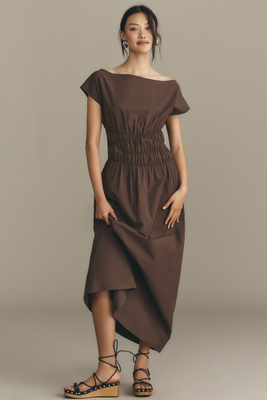 Marle Costa Maxi Dress In Brown