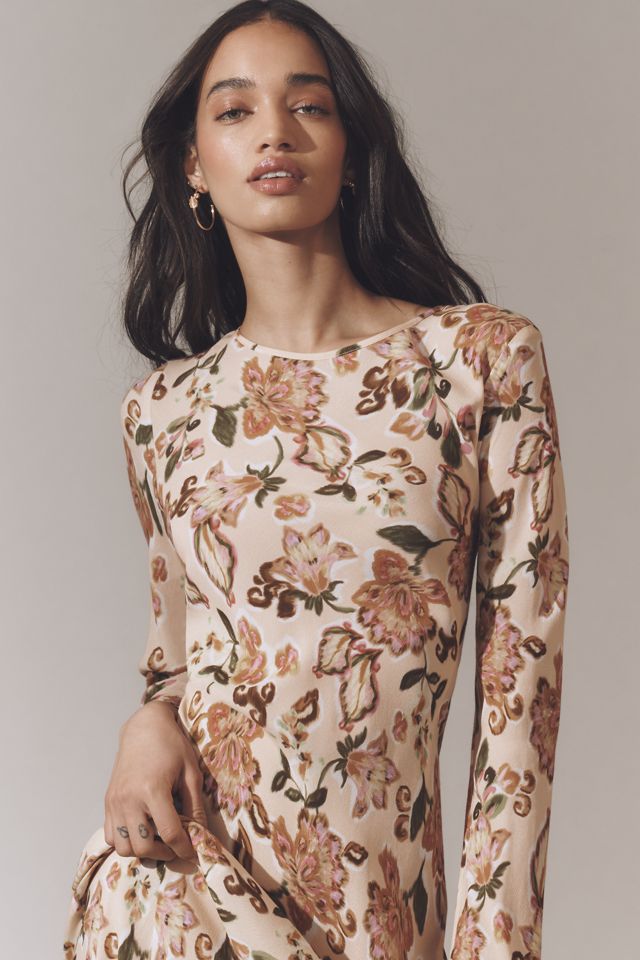Kinney The Label Nadia Long-Sleeve Slip Dress #1
