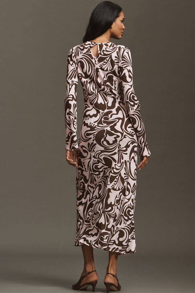Kinney The Label Nadia Long-Sleeve Slip Dress #1