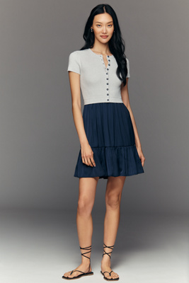 The Thea Twofer Cardigan Mini Dress