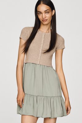 Thea Twofer Sweater & Skirt Mini Dress