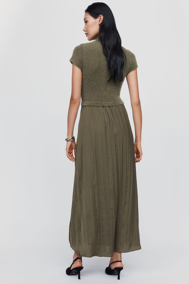 By Anthropologie Thea Twofer Eyelash Sweater Dress #2