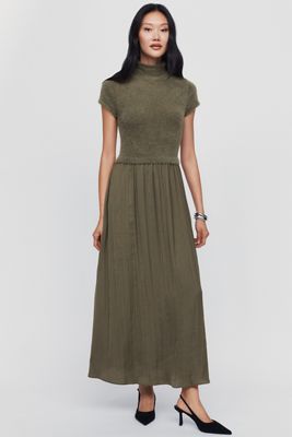 anthropologie green sweater dress Maxi & Long Dresses Midi sweater