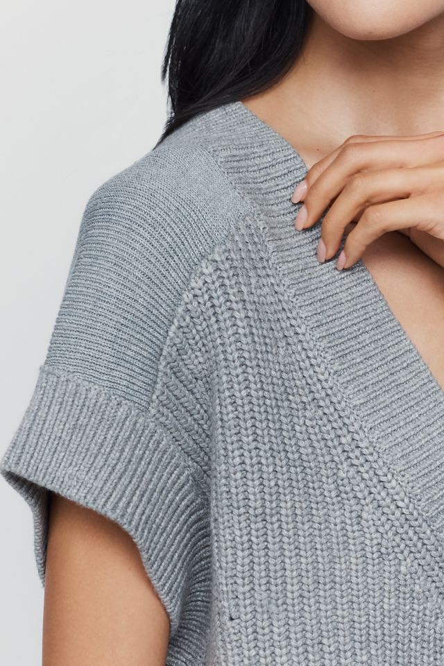 By Anthropologie V-Neck Sweater Mini Dress #1
