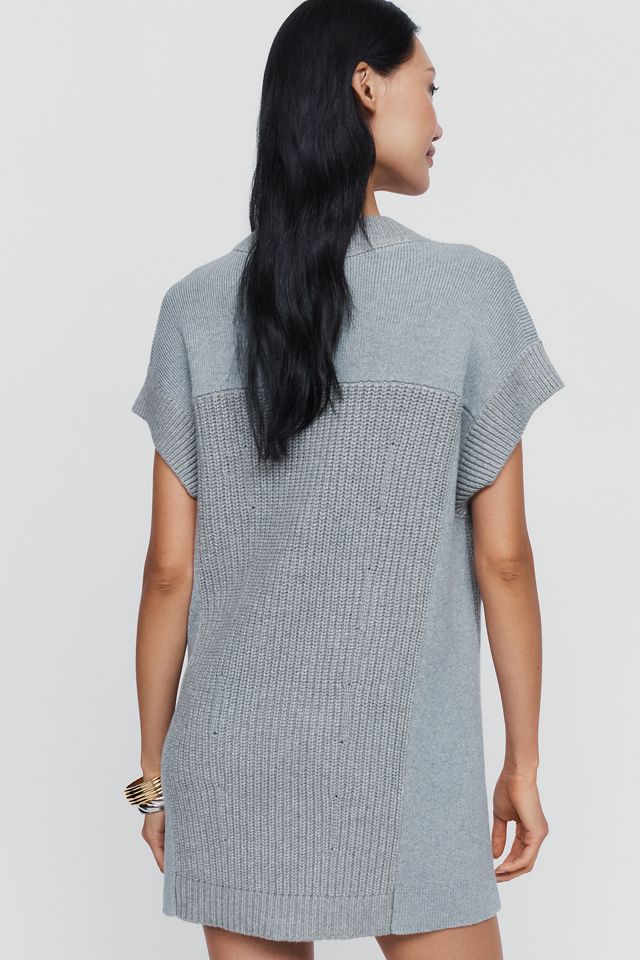 By Anthropologie V-Neck Sweater Mini Dress #2