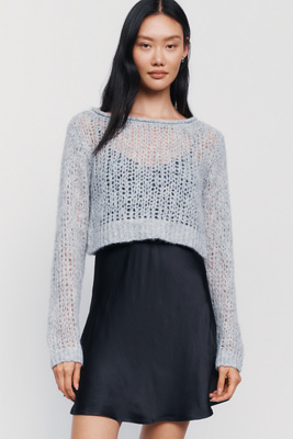 By Anthropologie Slip and Sweater Mini Dress by Anthropologie
