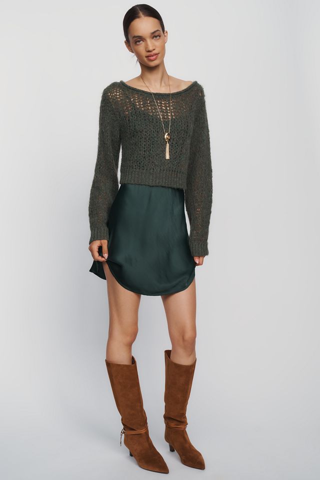 By Anthropologie Slip and Sweater Mini Dress #3