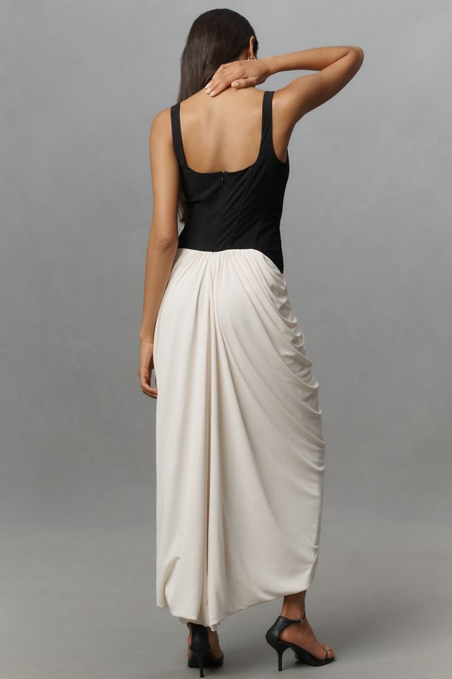 Maeve Ruched Corset Midi Dress #2
