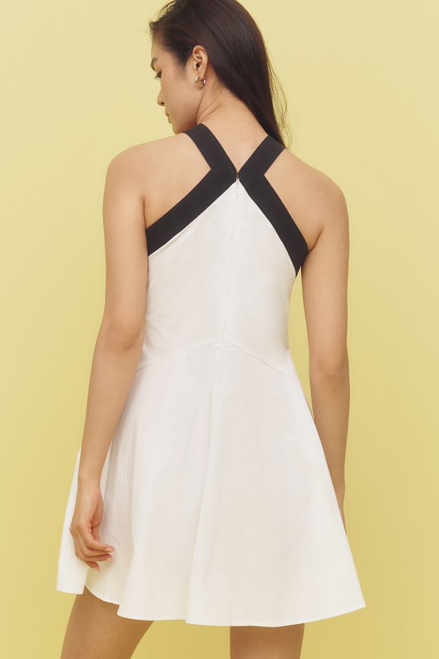 Maude Blair Halter Bow Shift Mini Dress #1