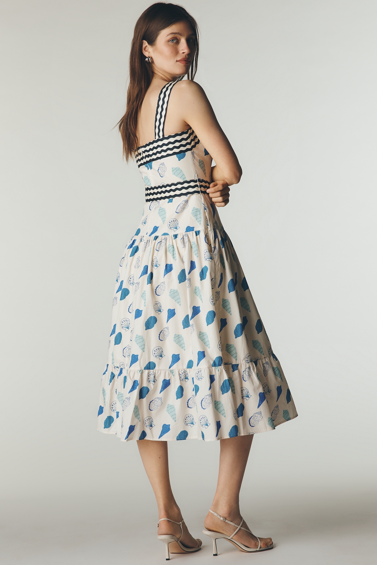 Maude Club Plus Cotton Madeline Belted Midi Dress