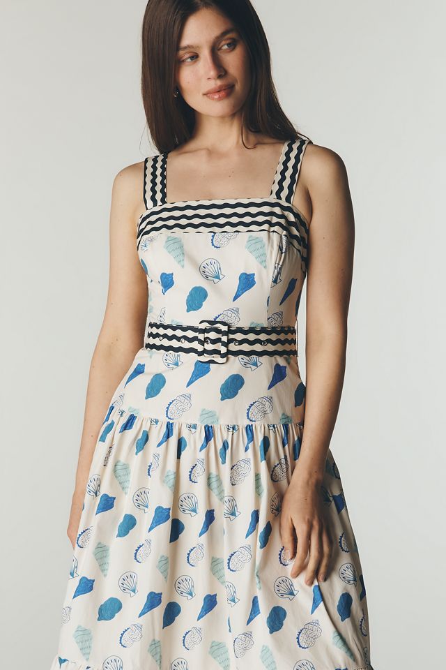 Maude Club Plus Cotton Madeline Belted Midi Dress #3