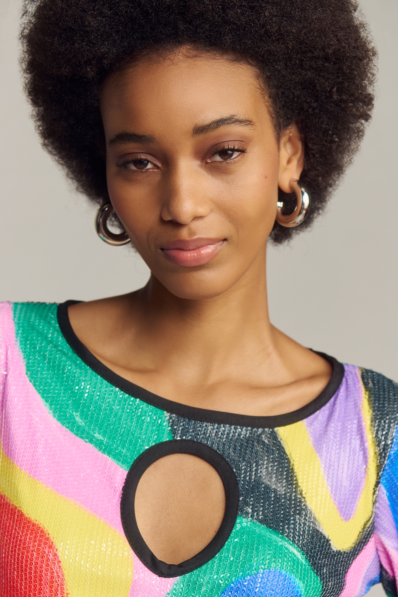 Fenáreta Let's Groove Long-Sleeve Mini Dress