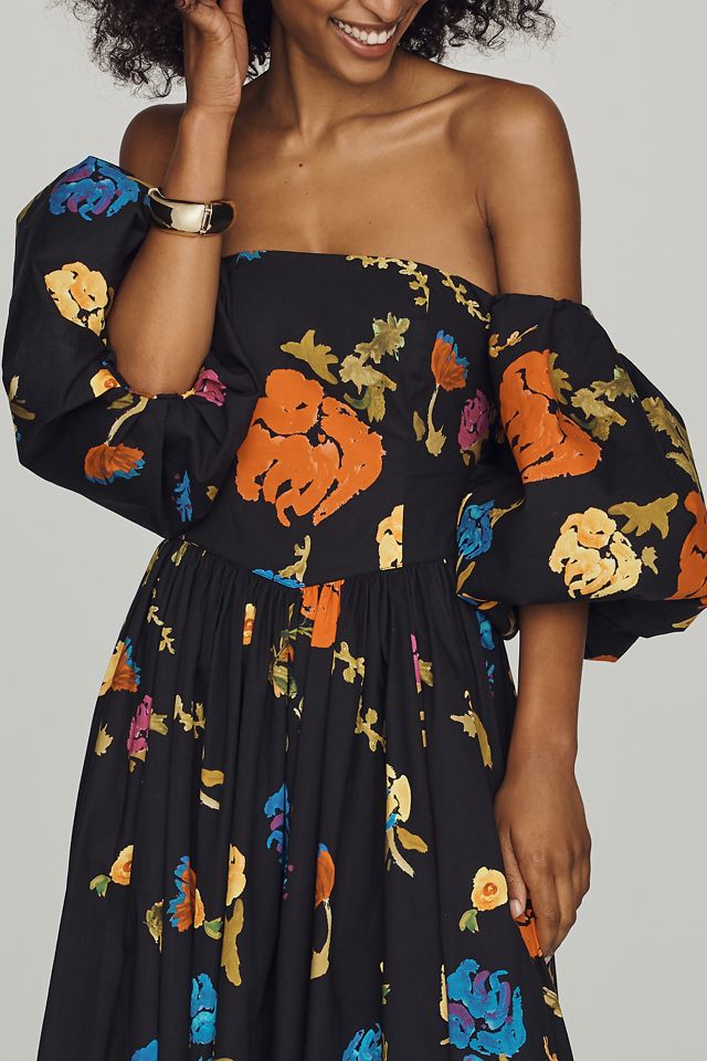 Caroline Constas Christina Off-Shoulder Maxi Dress #1
