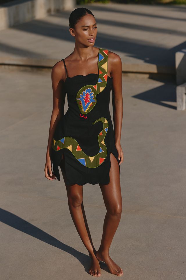 Fashion Brand Company Snake Shift Dress #3
