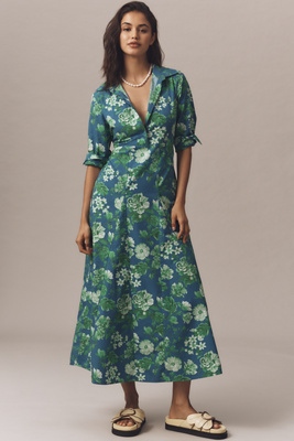 Beau & Ro Alexa Long-Sleeve Midi Shirt Dress | Anthropologie