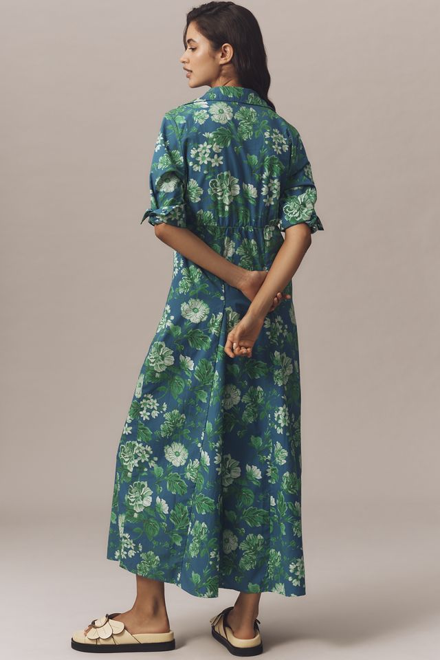 Beau & Ro Alexa Long-Sleeve Midi Shirt Dress #1