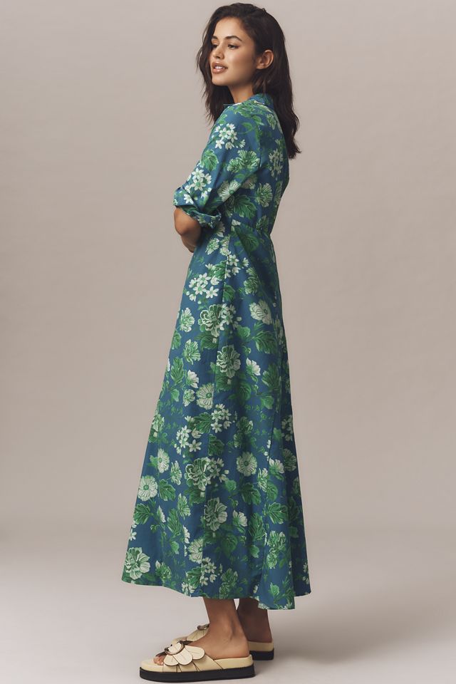 Beau & Ro Alexa Long-Sleeve Midi Shirt Dress #3