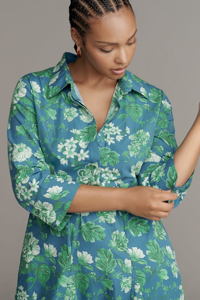 Beau & Ro Alexa Long-Sleeve Midi Shirt Dress #5