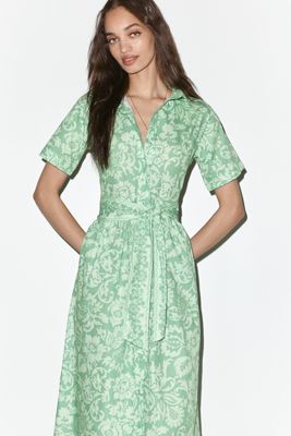 Beau & Ro Elle Cotton Poplin Shirtdress