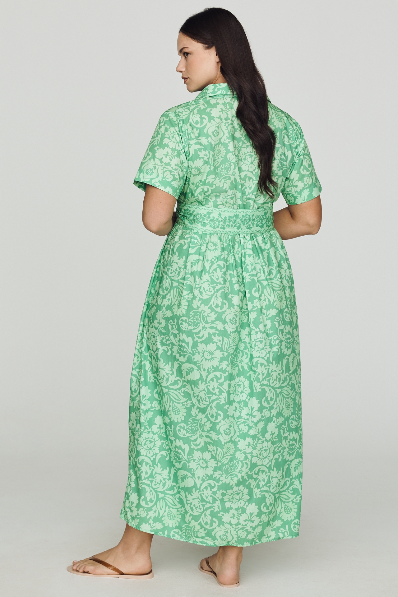 Beau & Ro Elle Cotton Poplin Shirt Dress