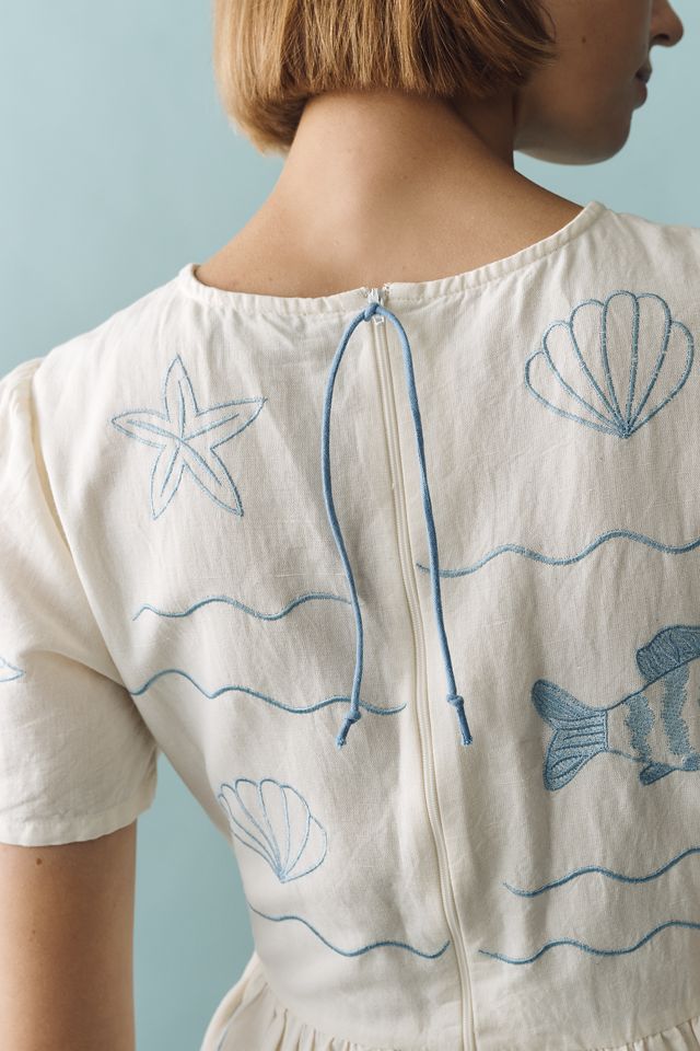 Beau & Ro Lynn Cotton Linen Midi Dress #4