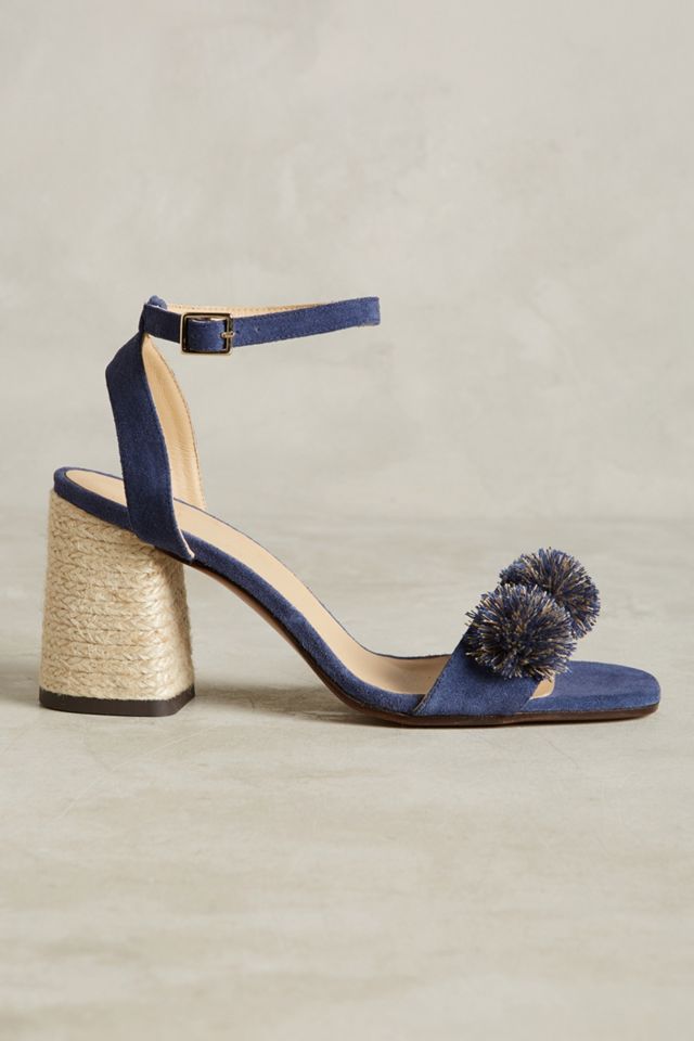 Castañer Pom Pom Block Heel Sandals #1
