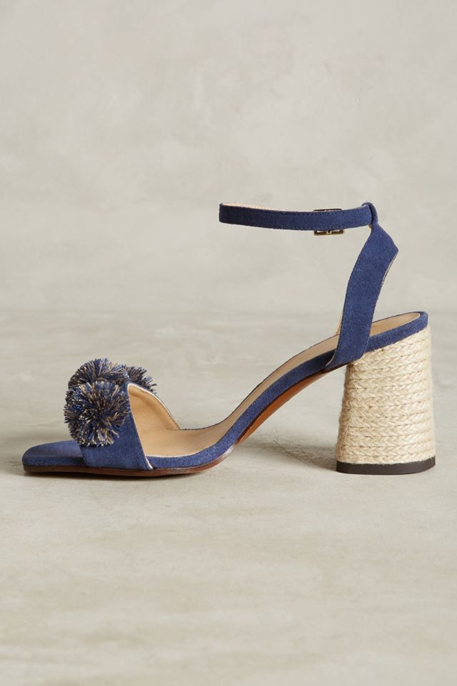 Castañer Pom Pom Block Heel Sandals #2