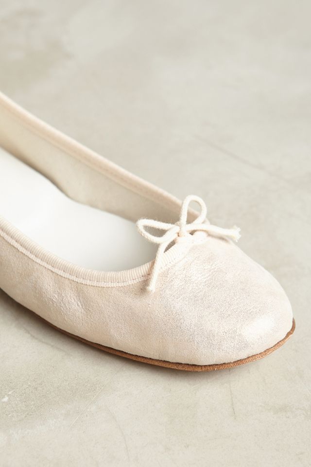 Repetto Cendrillon Metallic Ballet Flats | Anthropologie