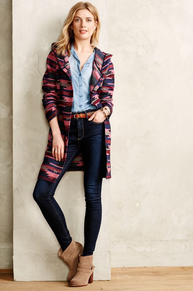 Aztec wrap coat sale