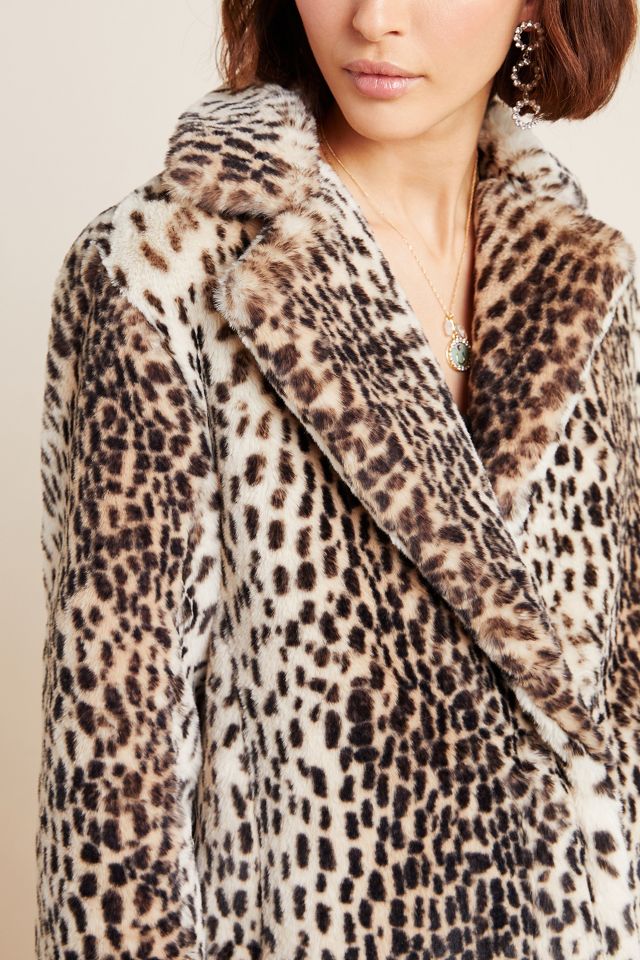 Clemence Faux Fur Coat | Anthropologie