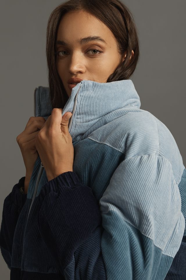 LSPACE Horizon Colorblock Corduroy Puffer Jacket #2